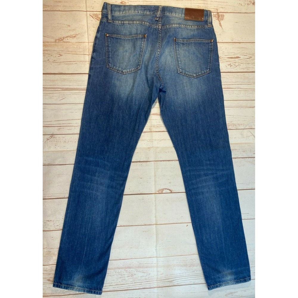 Lacoste Womens  Denim Jeans Size 32X32 medium wash Blue cotton